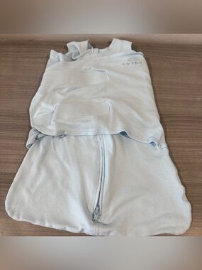 Halo SleepSack Swaddle Blue 0-3 Months Cotton Adjustable Baby Sleep Sack Infant